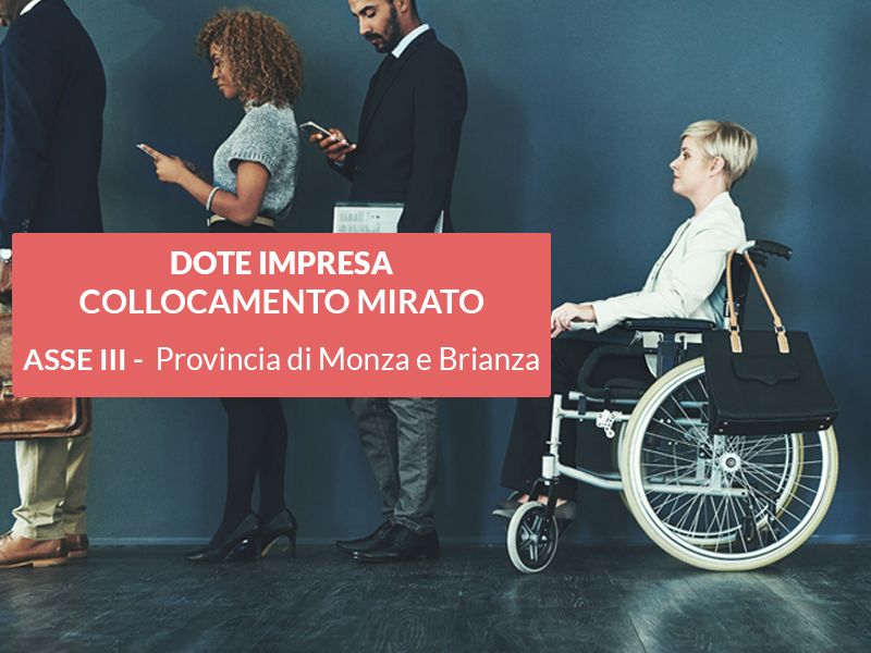Dote Impresa Collocamento Mirato - Asse III - Provincia di Monza e Brianza