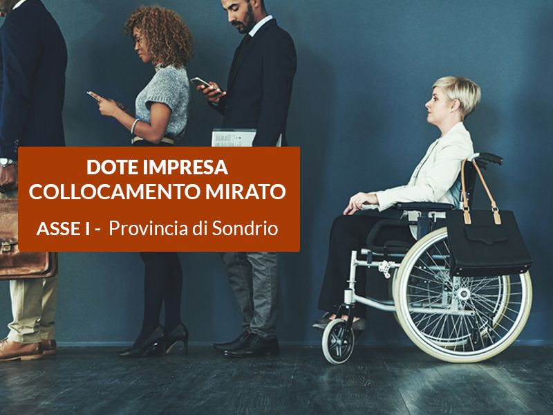 Dote Impresa Collocamento Mirato Asse I - Provincia di Sondrio