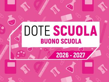 Dote Scuola – Componente Buono Scuola, Anno Scolastico 2026/2027