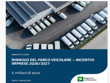 Rinnova veicoli 2026-2027 rivolto a micro, piccole e medie imprese, imprese sociali e enti del terzo settore